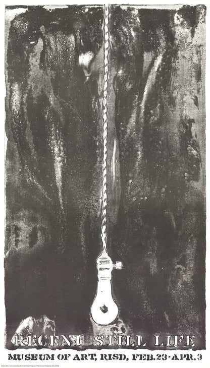 Jasper Johns Recent Still Life (Light Bulb) " Lithograph Pop Art Bl