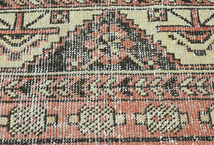Distressed Antique Tribal Oriental Rug Muted
