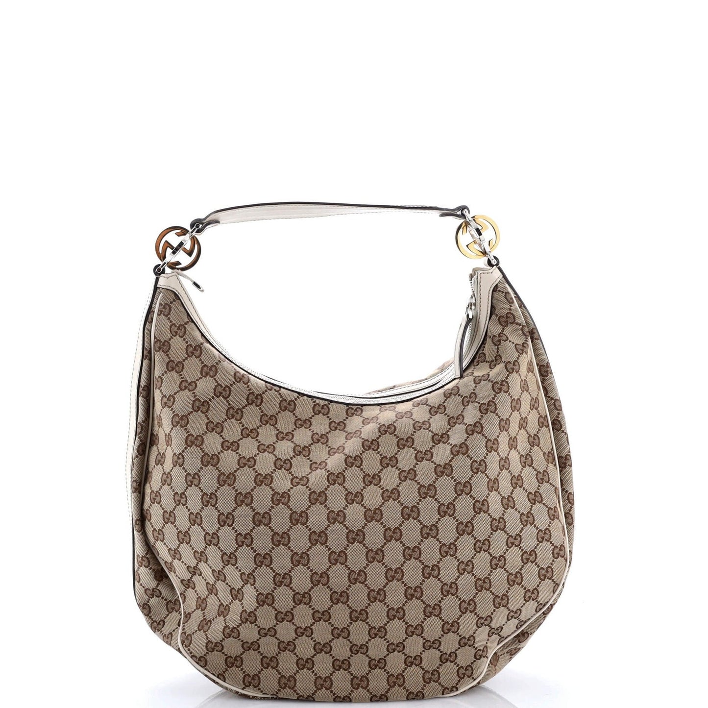 Gucci Twins Hobo Gg Canvas Medium