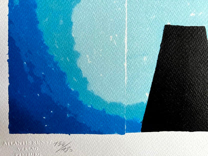 David Hockney Lithograph 'Midnight' Coa Signed (Hand Numbered Limited Edition)