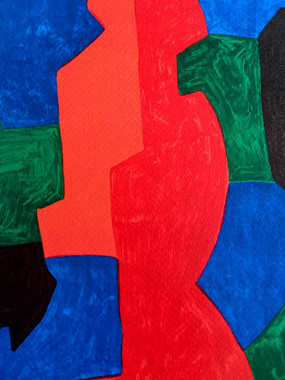 Serge Poliakoff Lithograph Moma Coa Signed Op Numbered In Pencil Rare