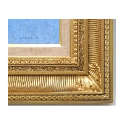 Andr Bourri Original Oil Painting "Port Of Pescola" Signed French Artist