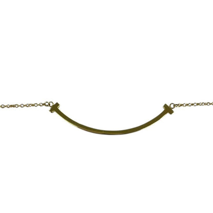 Tiffany & Co. T Smile Small Necklace Gold 750