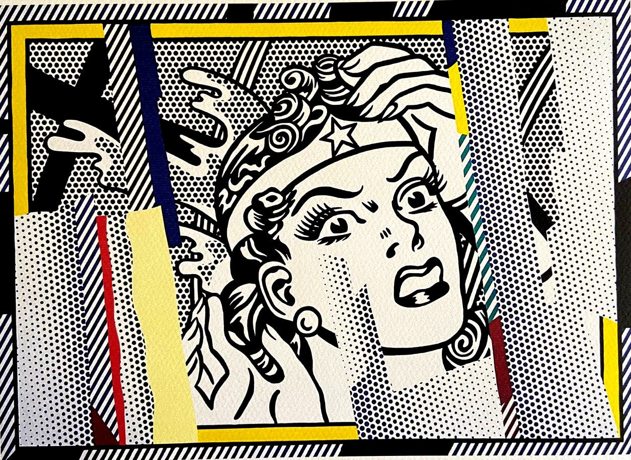 Roy Lichtenstein 'Wonder Woman' Lithograph Signed Numbered Coa