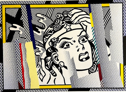 Roy Lichtenstein 'Wonder Woman' Lithograph Signed Numbered Coa