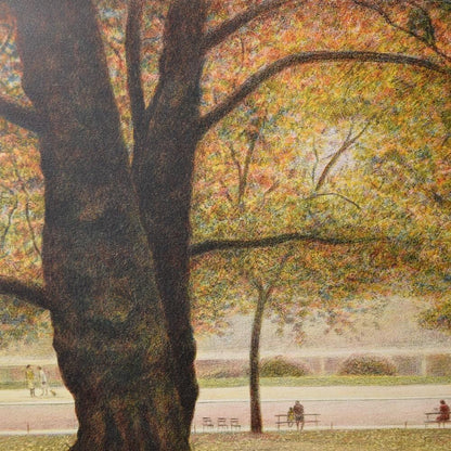 Harold Altman "Two Trees" Original Lithograph