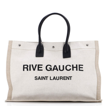 Saint Laurent Rive Gauche Shopper Tote Canvas Large