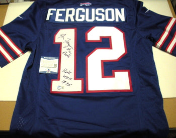 Joe Ferguson Buffalo Bills 95 Beckett/Coa Signed