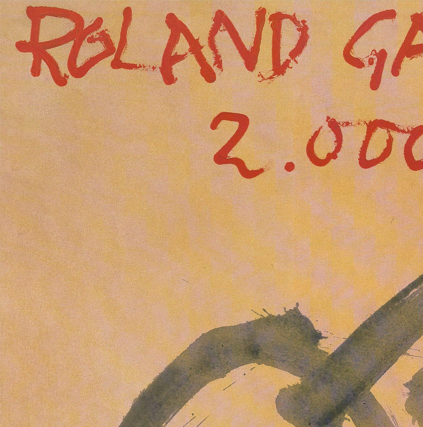 Expressionism ANTONI TAPIES Roland Garros French Open 29.5" x 22.5" Poster 2000