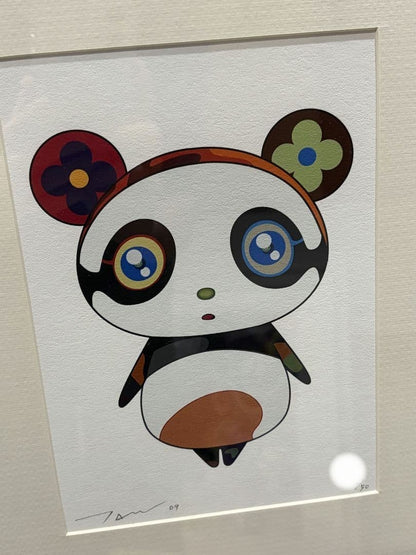 Takashi Murakami Panda Woodcut 2009 ED50 Framed