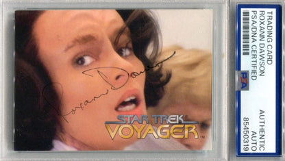 Roxana Dawson 1995 Star Trek Voyager Psa Authentic Auto Card