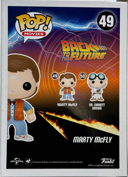 Michael J Fox Signed Marty Mcfly Signature Series Funko Pop #49 (Jsa)