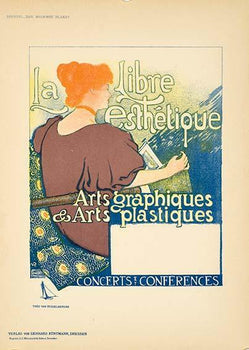 Libre Esthetique By Rysselberg Das Moderne Plakat 1897 Original Stone Lithograph