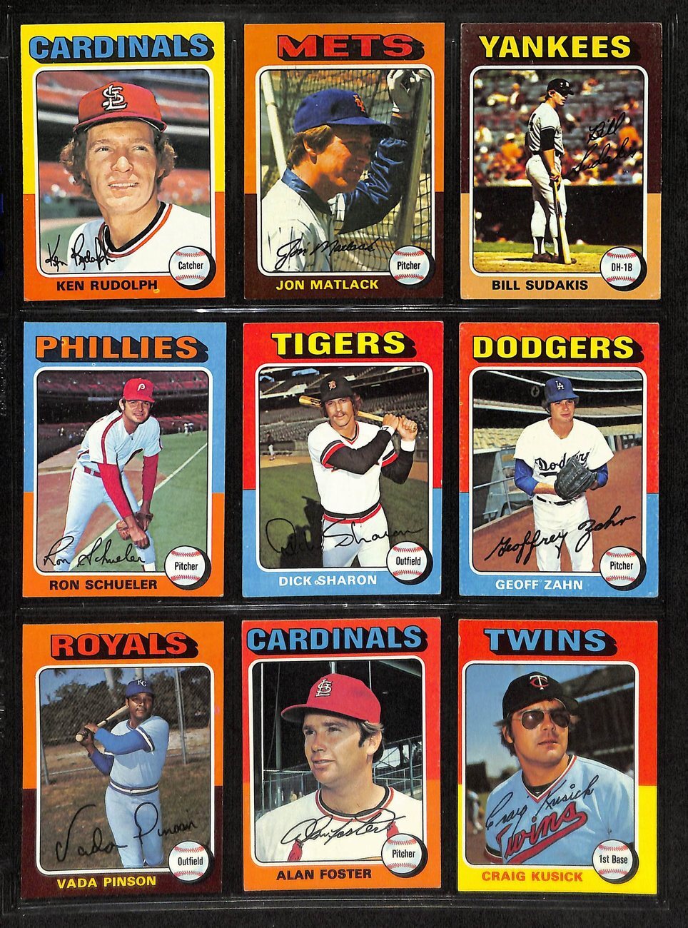1975 Topps Baseball Complete Set (660) Aaron,