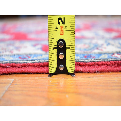 3'10"X17'3" Extra Long Wide Kazak Runner Hand Knotted Natural Wool Rug