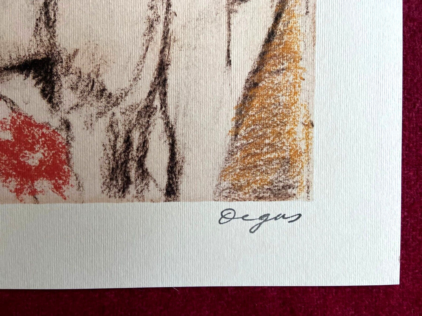 Edgar Degas Lithograph Coa Mourlot