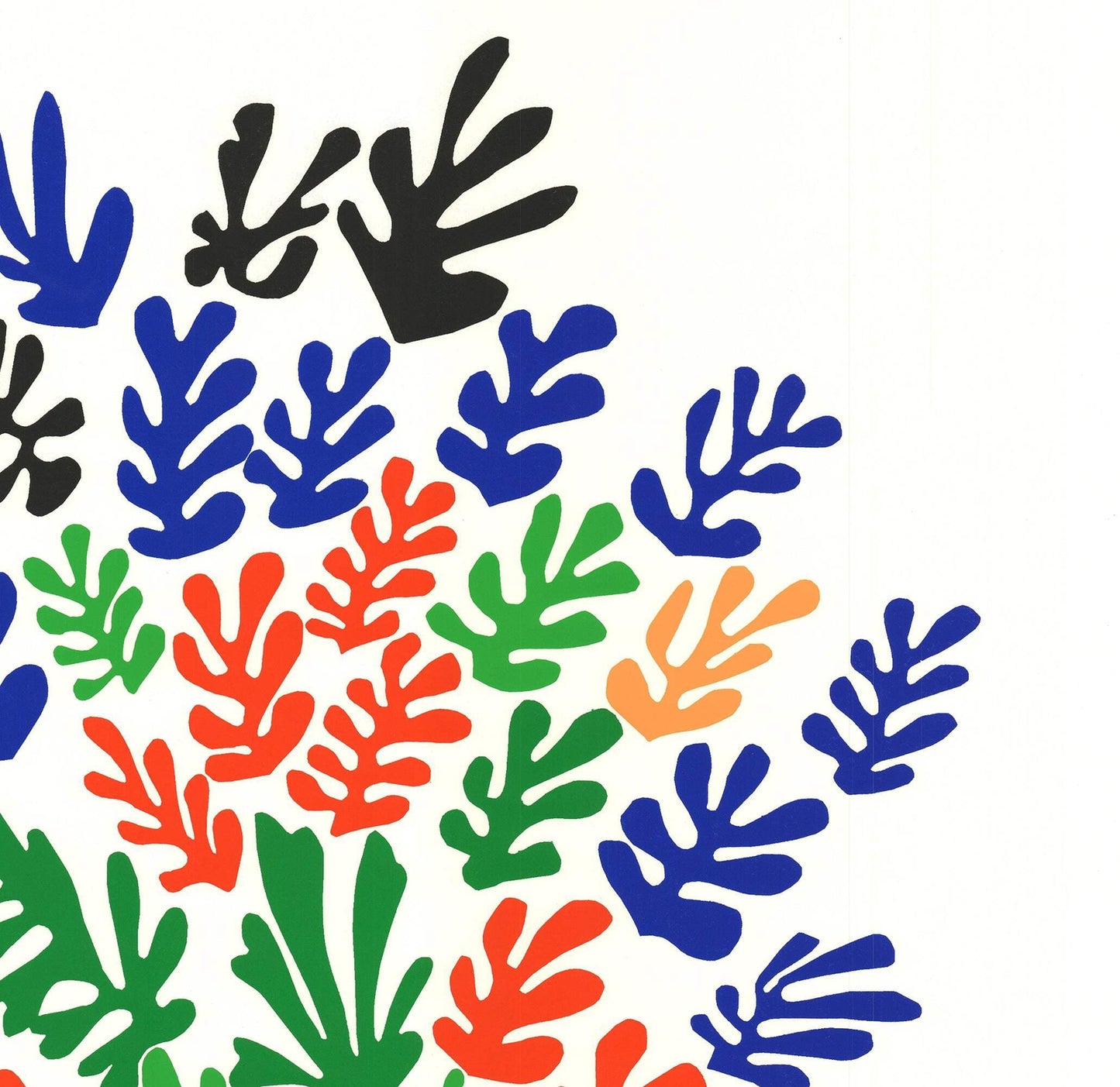 Henri Matisse Spray Of Leaves " Serigraph Modernism Multicolor