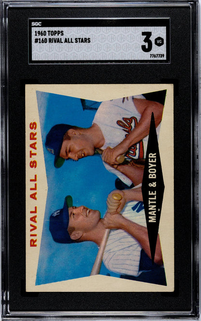 Rival All-Stars 1960 Topps #160 Sgc 3