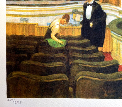 Edward Hopper Lithograph Coa Signed Numbered Stamp - Lucian Freud