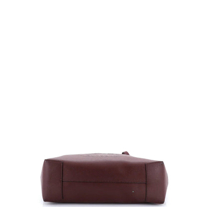 Burberry Crest Shopping Tote Leather Large