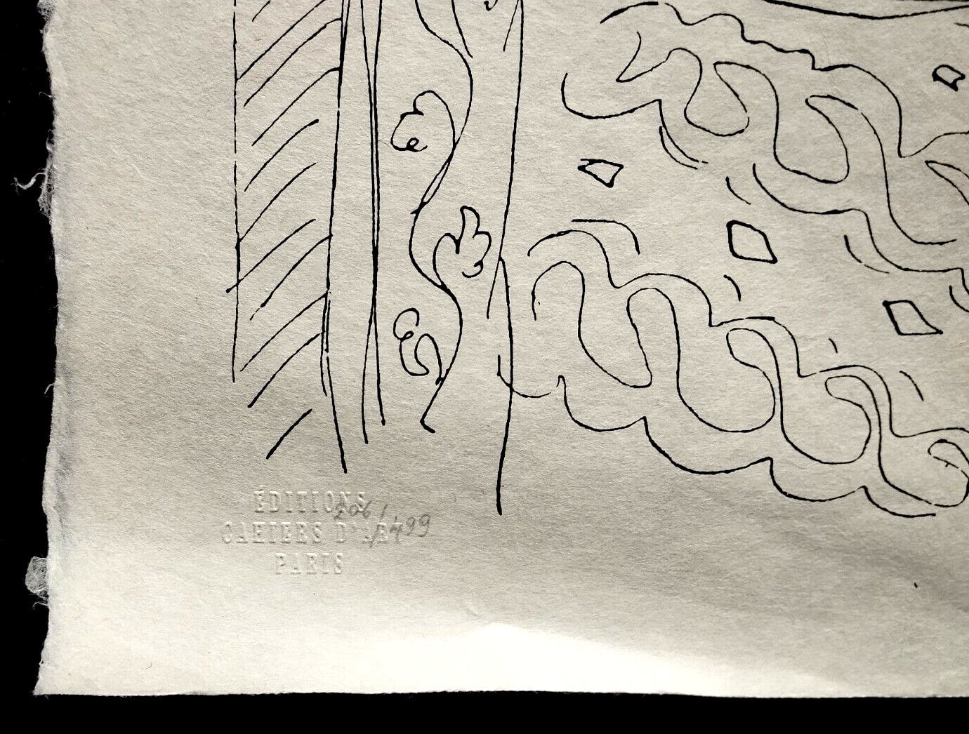 Henri Matisse Lithograph 1960 Coa Signed By Hand Numbered By Hand Collection