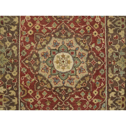 2'7"X20'1" Brown Antiqued Haji Jalili Design Hand Knotted Xl Runner Rug