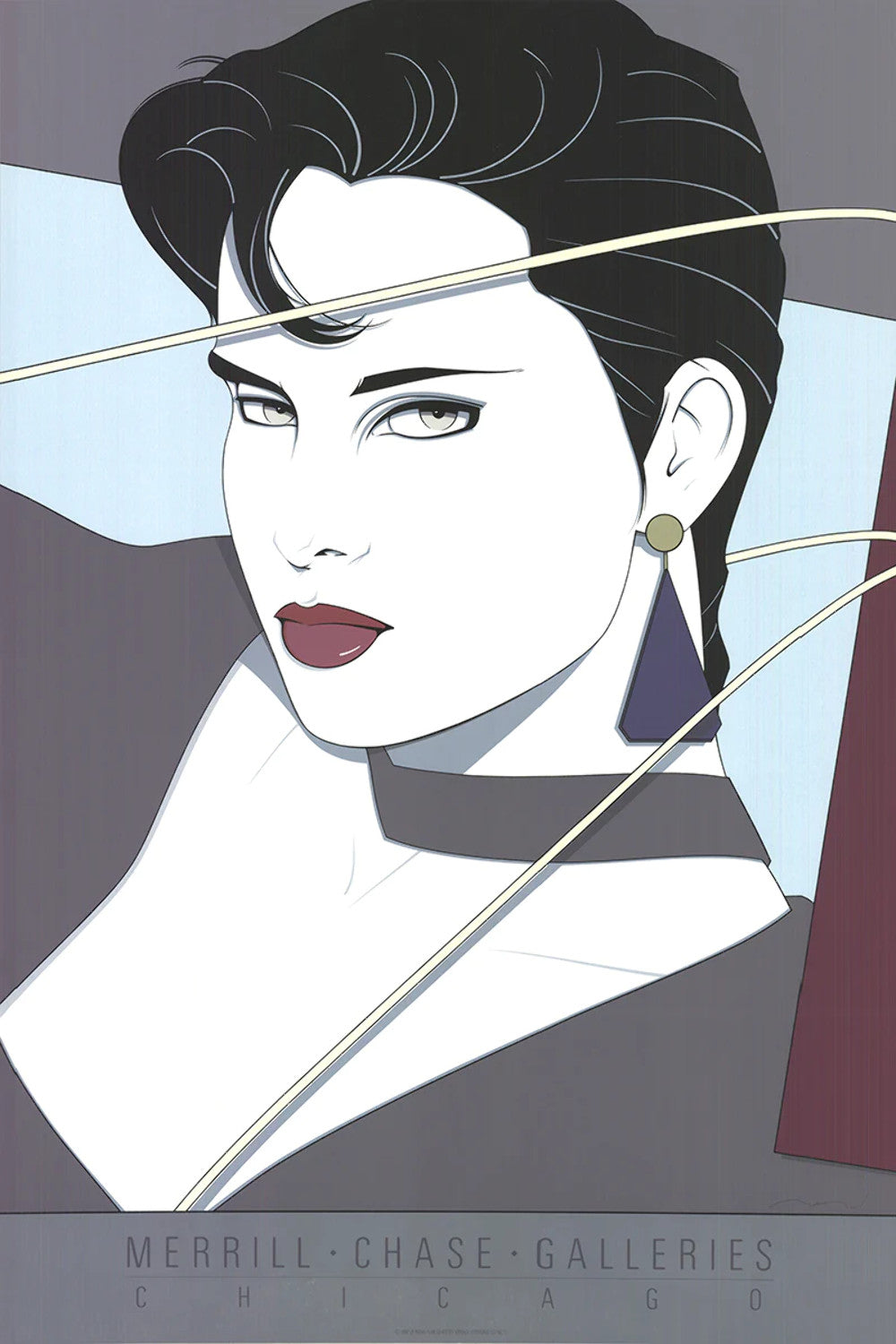 Patrick Nagel Commemorative #11 " Serigraph Contemporary