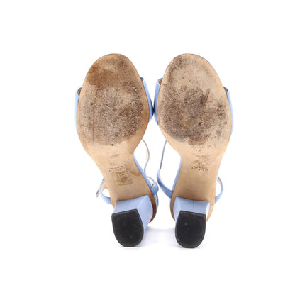 Gucci Women'S Horsebit Ankle Strap Sandals Leather