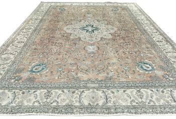 Semi-Antique Stone-Washed Oriental Rug Distressed