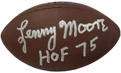 Lenny Moore Colts Autographed Wilson Football (Schwartz Sports)