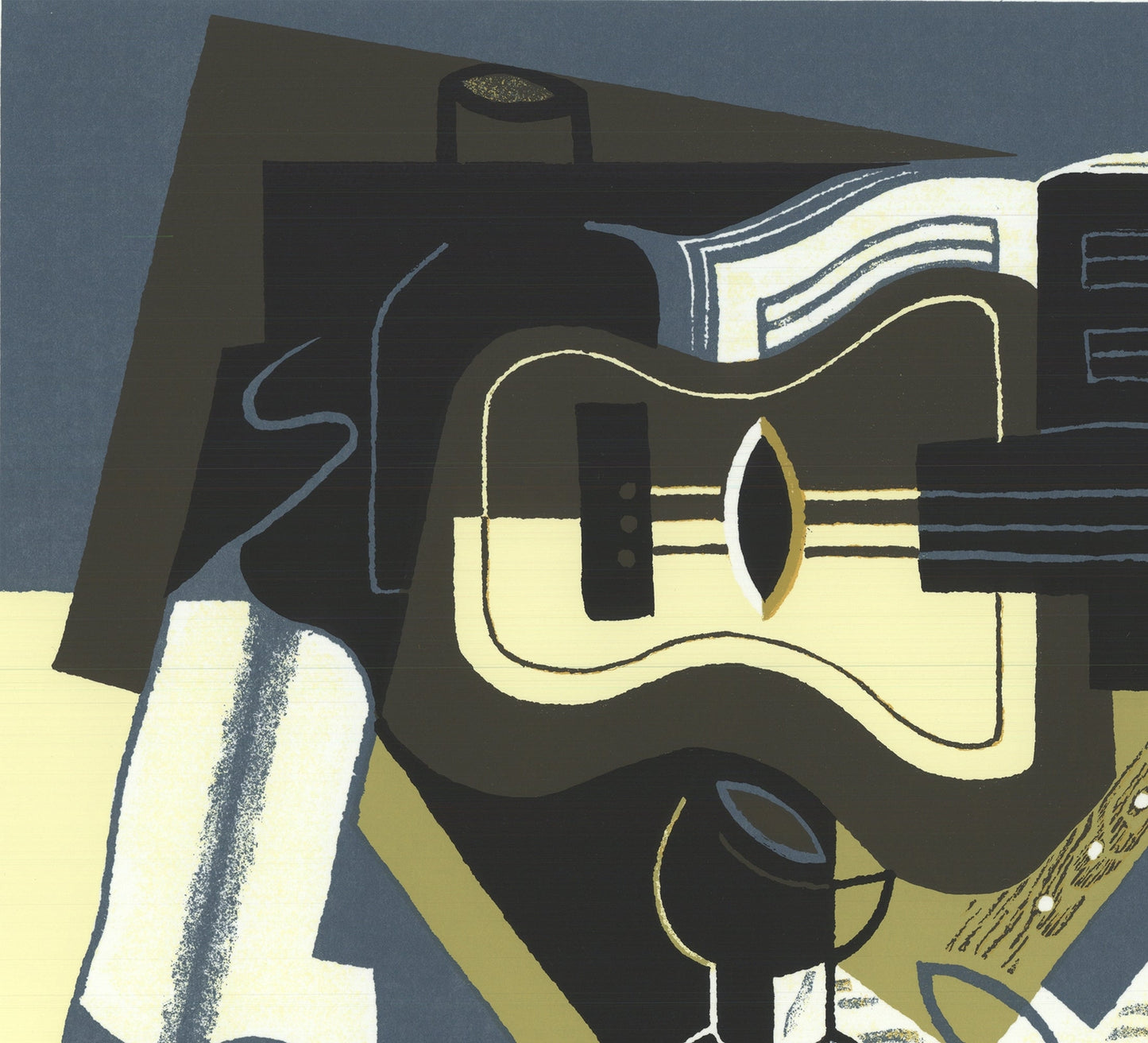 Juan Gris Guitar And Clarinet " Serigraph Cubism