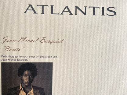 Jean-Michel Basquiat Lithograph Coa Signed Stamp