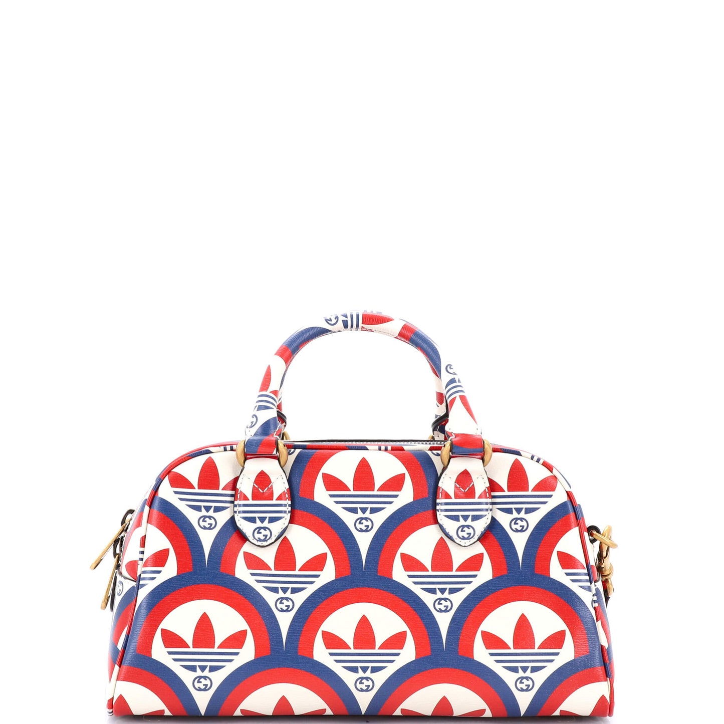 Gucci X Adidas Duffle Bag Printed Leather Mini