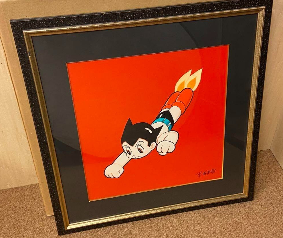 Osamu Tezuka "Go, Atom!" Piezograph Giclee Canvas Limited Edition 15/200 Signed