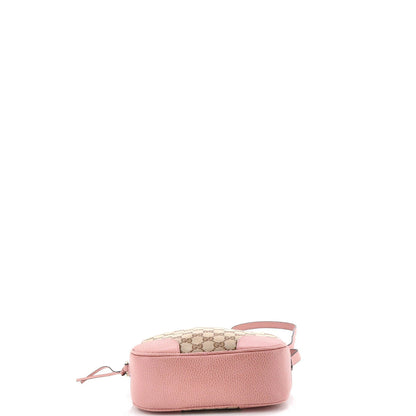 Gucci Bree Disco Crossbody Bag Gg Canvas With Leather Mini