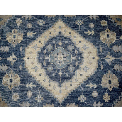9'3"X12'3" Toasty Gray Bookshaish Design Hand Knotted Wool Oriental Rug