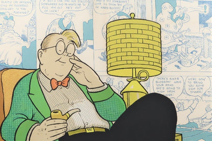 Dick Moores "Gasoline Alley" Ed100 Comic Art Print Signed In  Pencil Framed