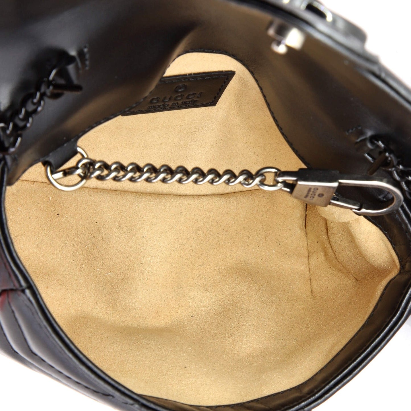 Gucci Gg Marmont Flap Belt Bag Matelasse Leather