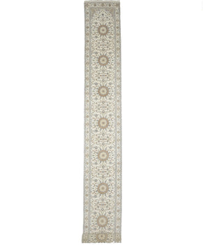 Palatial Indo-Nain Oriental Runner Rug Floral