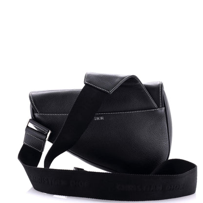 Christian Dior Shawn Stussy Saddle Crossbody Bag Leather With Applique