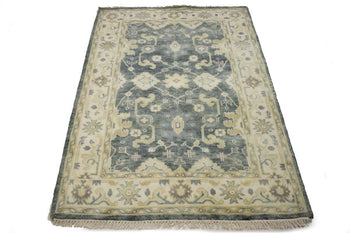 4X6 Ft Handmade Oriental Rug Floral Classic