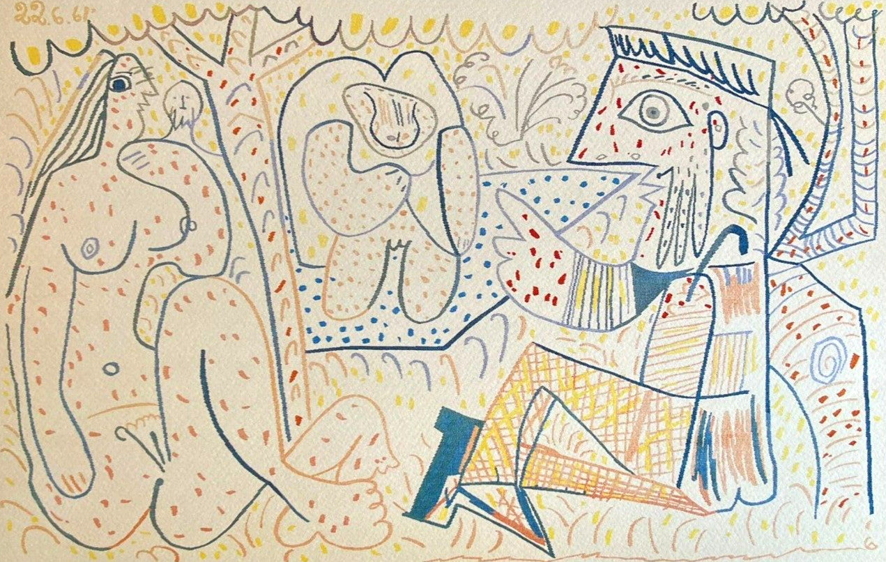 Pablo Picasso (Lithograph Signed Coa) Numbered In Pencil Limited