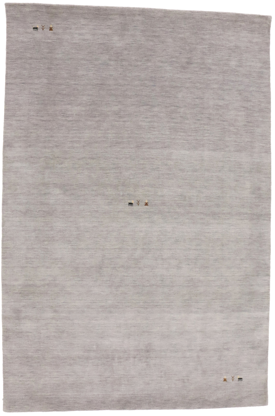 Tribal Pictorial Style Plush Wool 6X9 Gabbeh