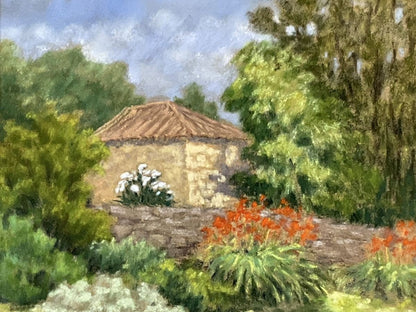 Nicole Clment Original Pastel "Neighbors Barn" French Impressionist Landscape