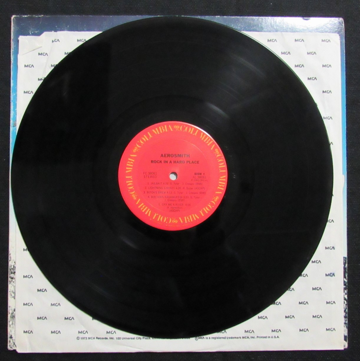 Steven Tyler Signed/Auto Aerosmith "Rock In A Hard Place" Album Psa/Dna 193945