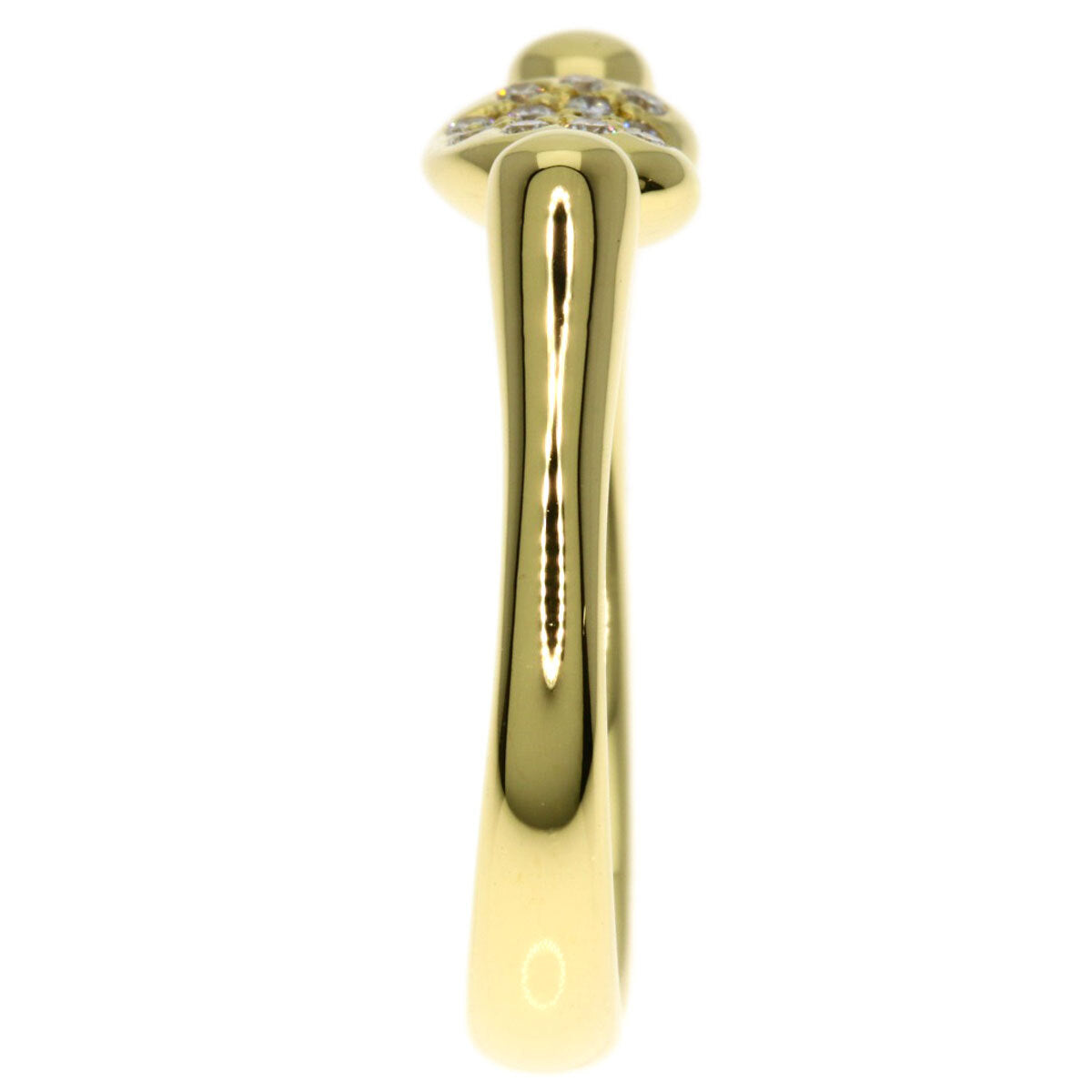 Tiffany&Co. Ring Bean Diamond K18 Yellow Gold