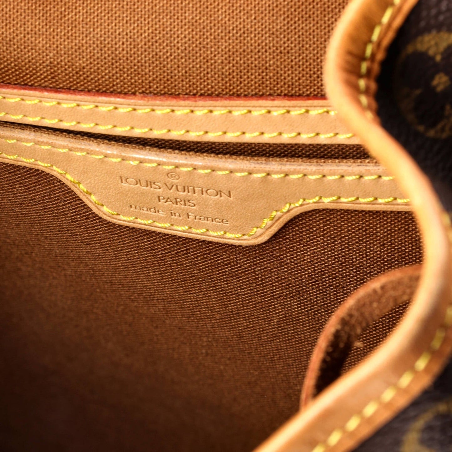 Louis Vuitton Vintage Montsouris Backpack Monogram Canvas Gm