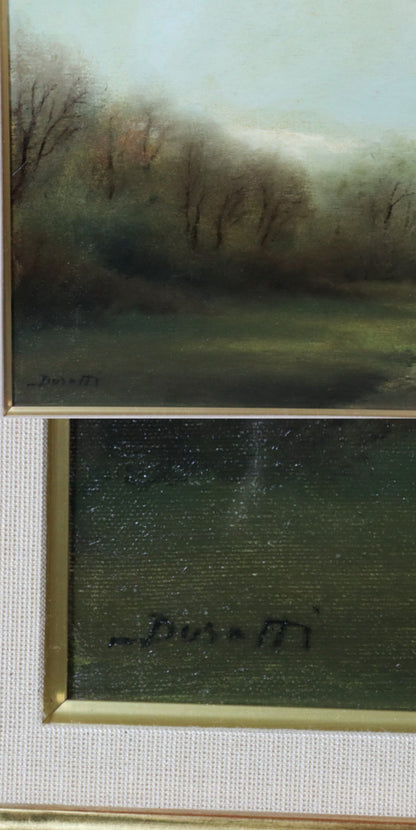 Walter Dusatti (Italy) Original Oil Painting Landscape Countryside Signed Framed