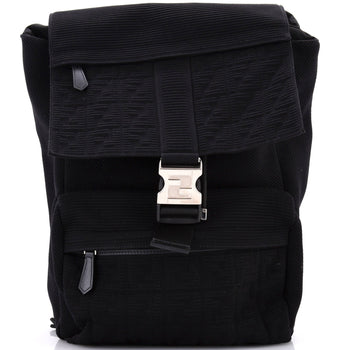 Fendi Fendiness Backpack Zucca Jacquard And Mesh Medium