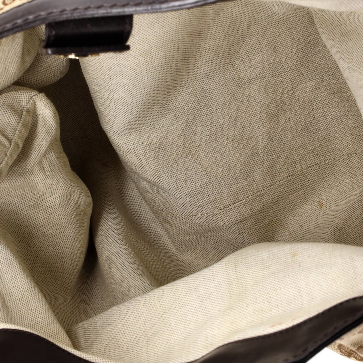 Gucci Sukey Tote Gg Canvas With Leather Medium